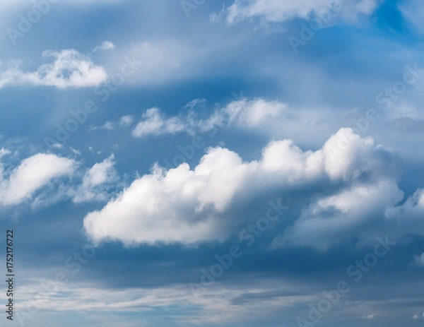 Obraz Cloudy Sky Texture with Subtle Blue Tint