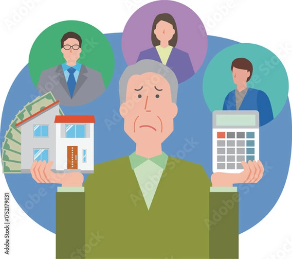 Obraz 相続を考える高齢男性