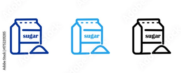 Obraz sugar icon in the box and its benefits