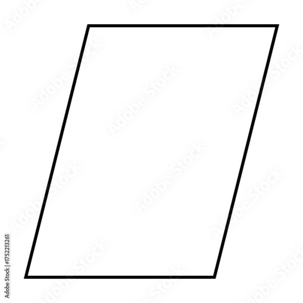 Fototapeta Parallelogram Shape Element