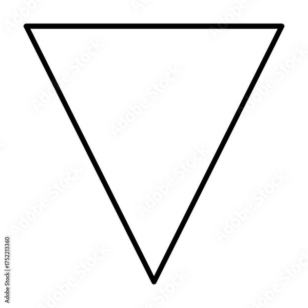 Fototapeta Inverted Triangle Shape Element