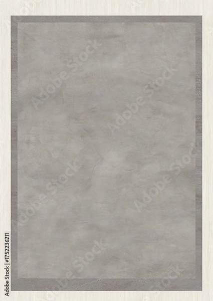 Fototapeta Gray textured rectangular surface with subtle border