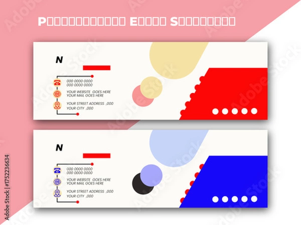 Obraz Professional Email Signature Template – Modern Corporate Design