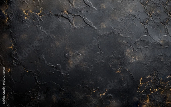 Fototapeta Beautiful dark  and golden effect texture 