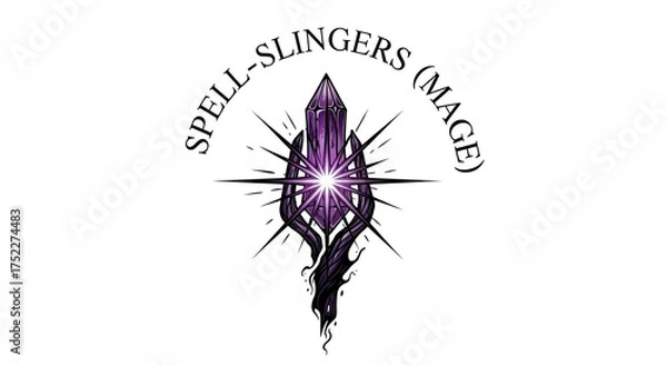 Obraz Fantasy Mage Spell Casting Crystal Magic Power