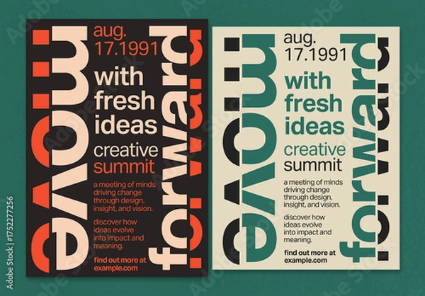 Fototapeta Bold Typographic Impact Poster Layout