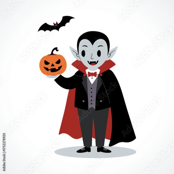 Obraz Cute Halloween Vampire