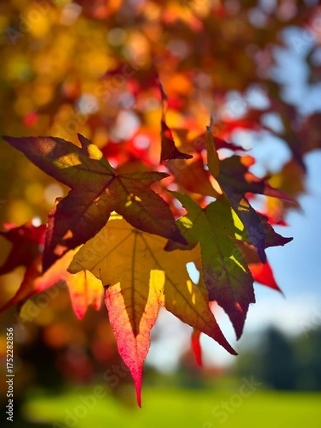 Obraz maple leaves in autumn