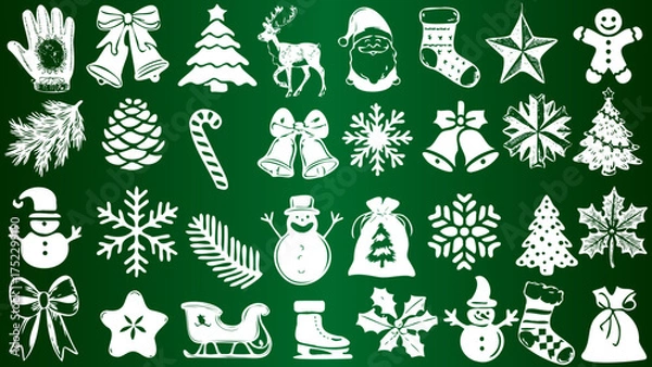 Fototapeta Vector Applications of New Year's Symbols