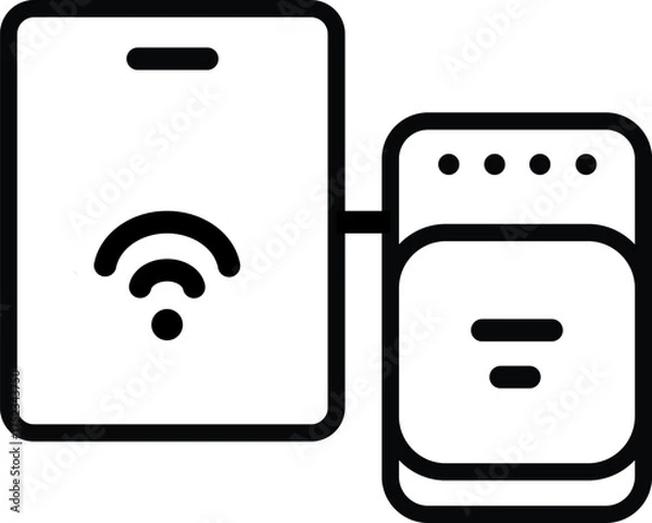 Fototapeta mobile phone icon vector