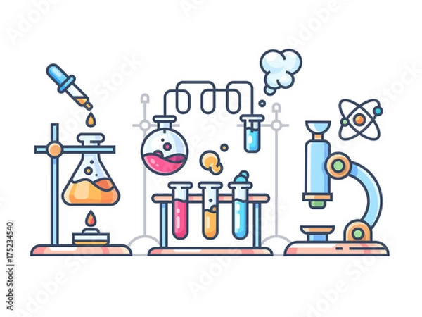 Obraz Chemical scientific experiment