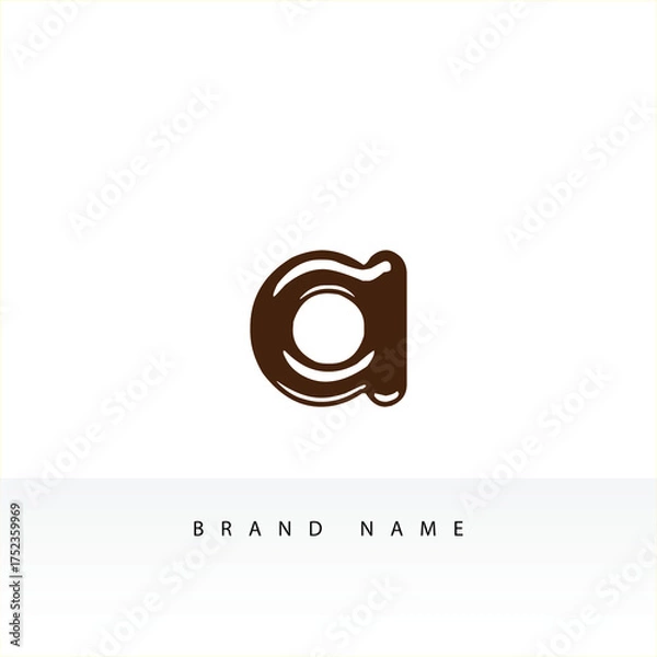 Obraz Modern Geometric Letter A Logo for Branding Identity