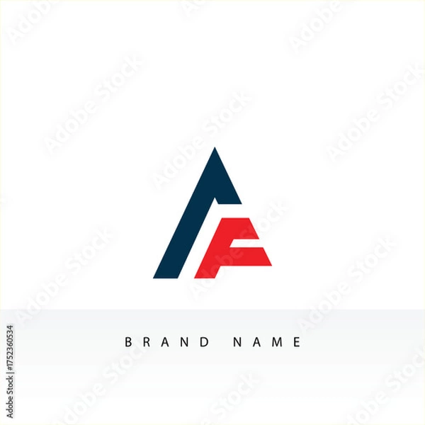 Obraz Modern AF Lettermark Logo Design