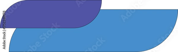 Fototapeta Banner Sale Label Icon Vector – Blue and Purple Abstract Shape Design on Transparent Background