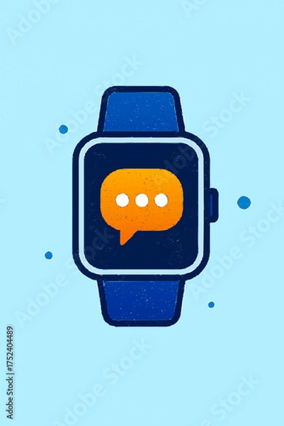 Fototapeta blue robot with blank sign