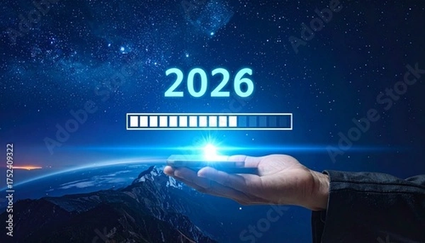 Obraz hand holding a globe with a world map