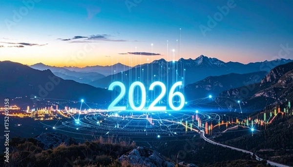 Obraz sunrise over the mountains