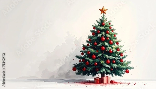 Obraz Festive Christmas Tree Glow