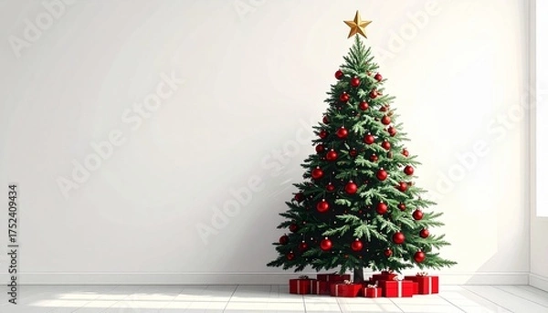 Obraz Starlit Christmas Tree Scene