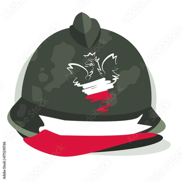 Obraz Hełm / flaga Polski
