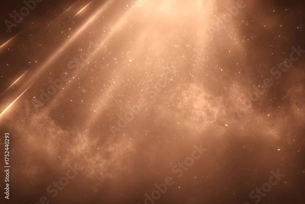 Obraz Ethereal Light Rays and Cosmic Dust - A Celestial Abstract.