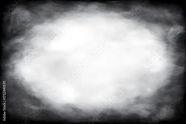 Obraz Dramatic black and white smoke background with a bright center.