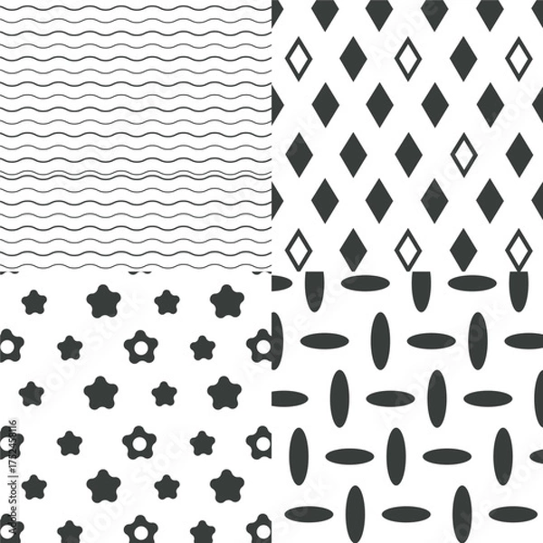 Obraz geometric shapes pattern.eps