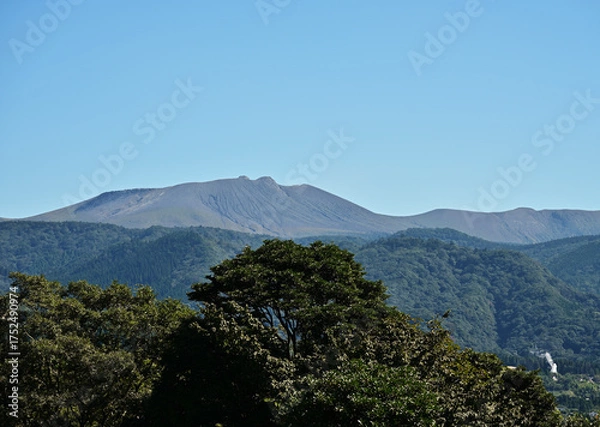 Obraz 柳ヶ平散策路展望台から眺める霧島山