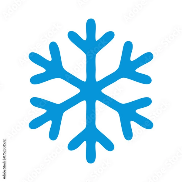Obraz vector snowflakes on white background