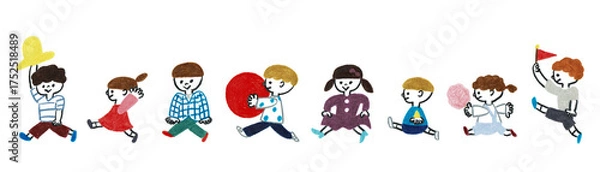 Obraz 子供たちの行列