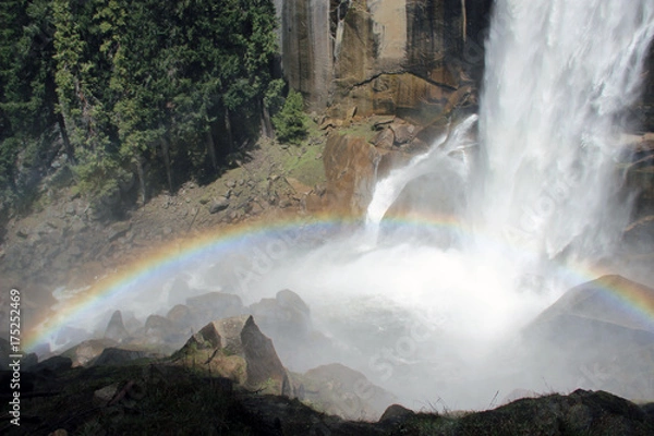 Obraz Wasserfall mit Regenbogen