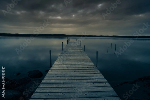 Obraz blue hour dock