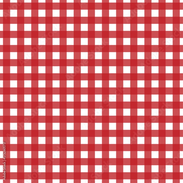 Obraz チェック柄　クリスマス配色