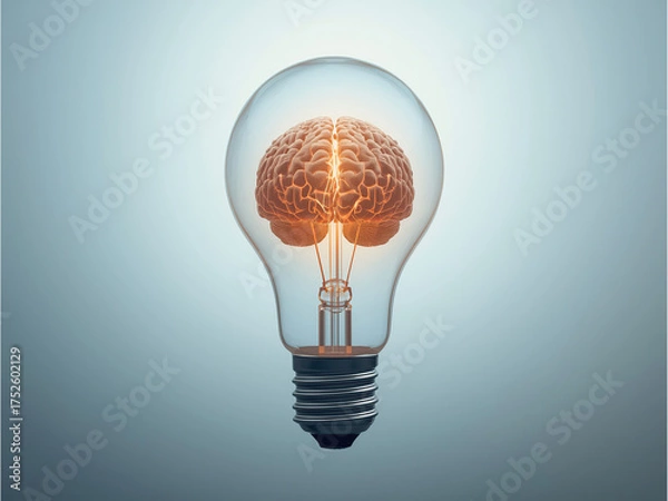 Fototapeta light bulb idea concept