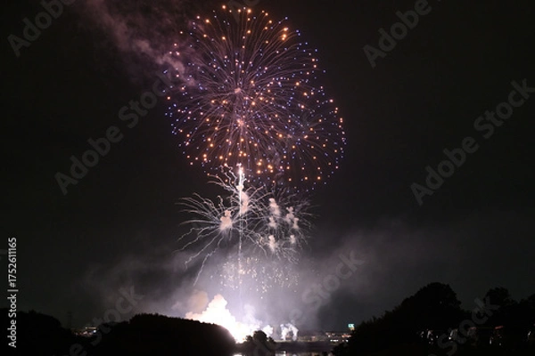 Obraz 夜空を彩る花火