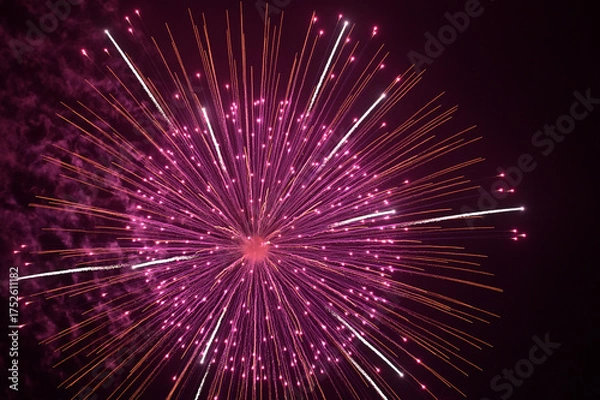 Obraz 夜空を彩る花火