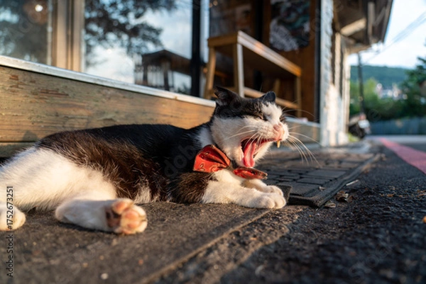 Obraz cat on the street