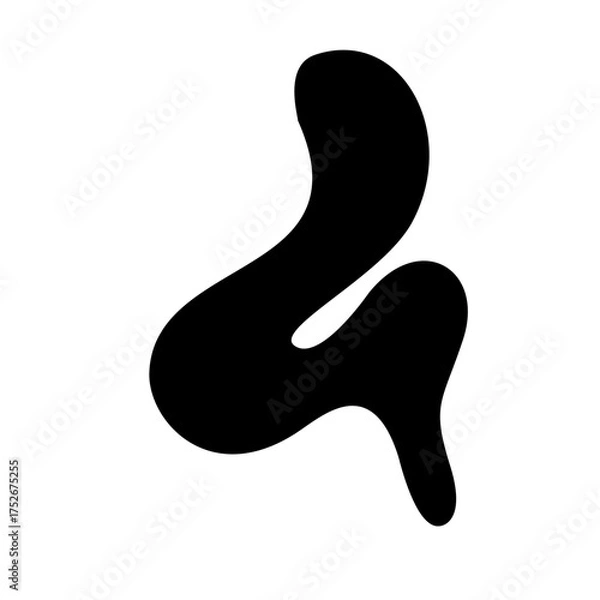 Obraz Liquid Organic Abstract Shape 