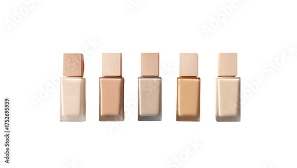 Fototapeta Foundation shades displayed in row