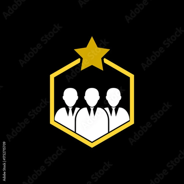 Fototapeta Customer review, feedback icon isolated on black background