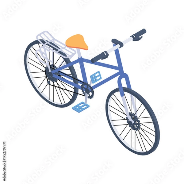 Fototapeta Blue Cycle Vector icon which can easily modify or edit