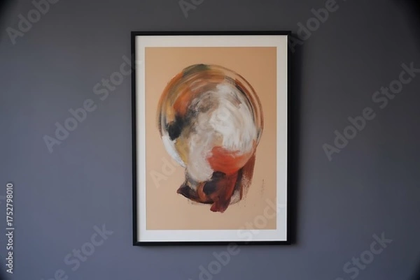 Obraz Captivating abstract artwork with vibrant brushstrokes adds modern elegance to any interior space