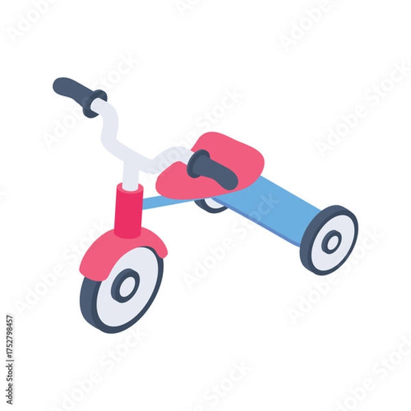 Fototapeta Toddler Tricycle Vector icon which can easily modify or edit