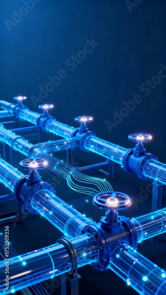 Obraz Piping Electronic Background