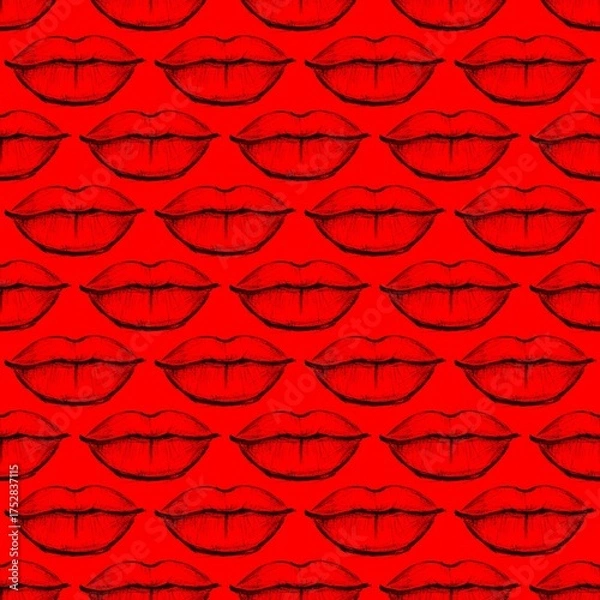 Obraz Lips pattern 