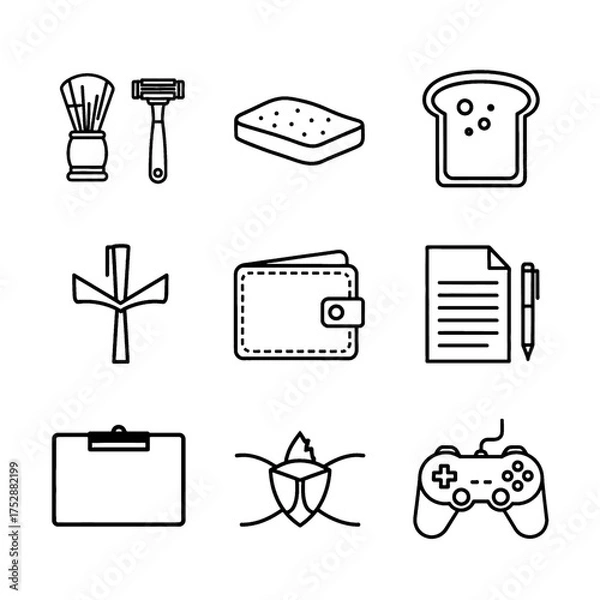 Obraz Various Objects Icon Set