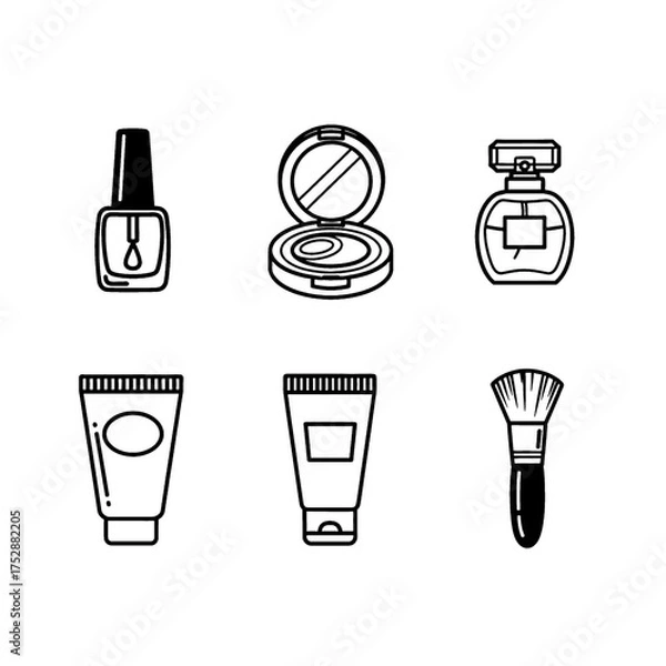 Obraz life style icon set pack