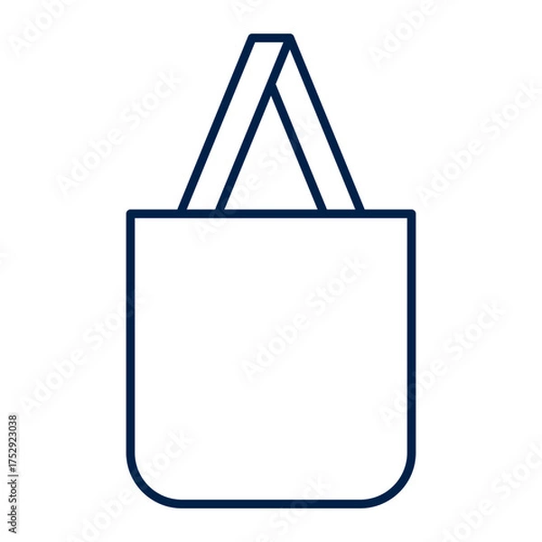 Obraz Tote bag vector illustration icon