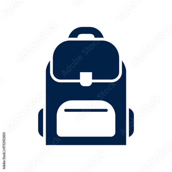 Obraz Bag pack vector illustration icon