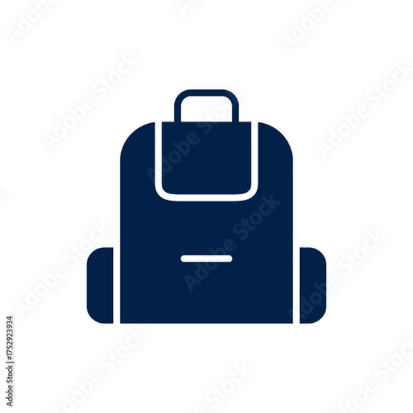 Obraz Bag pack vector illustration icon